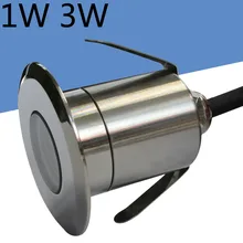 1 Вт 3W 12V AC85-265V наивысшего качества IP68 мини встроенный светодиодный светильник подземный светильник