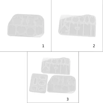 

Pendant Mould with Hole DIY Handmade Crystal Epoxy Silicone Droplet Glue Ellipse Bracelet Pendants Making Molds 50PE