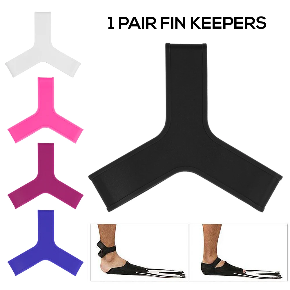 

1 Pair Silicone Rubber Foot Flippers Swimming Fin Keepers Grippers Straps for Swimming Snorkeling Scuba Diving M/L/XL
