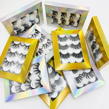 

Natural Long /Thick False Eyelashes 4pairs 3D Mink Eyelashes Handmade lashes Makeup Extension Eyelashes Wholesale