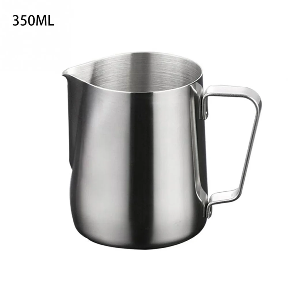 Stainless Steel Frothing Coffee Cup Pitcher Pull Flower Espresso Cappuccino Cups Milk Pot Frother Frothing Jug Latte Art XY010