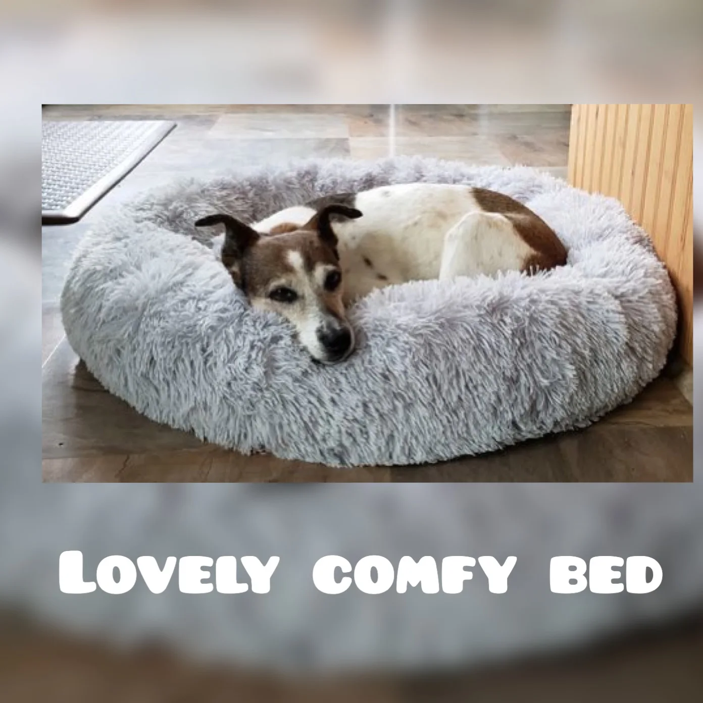 Съемный пончик, длинная плюшевая кровать для питомца собаки, круглая кровать, зимний теплый спальный лежак, мягкий домик для средних и больших собак, моющийся