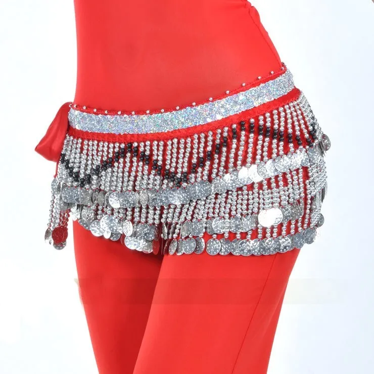 Юбки для танцев костюмы женский пояс для живота трехслойный волнистый 258 настоящий шифоновый шарф юбка обхват бедер Талия цепь