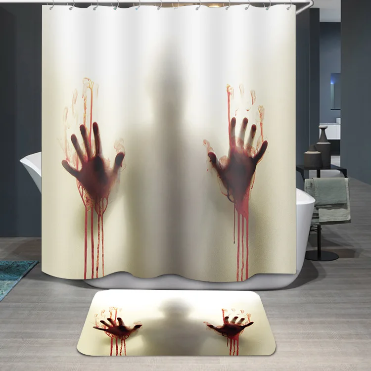 shower curtain only Занавеска для душа с принтом, водонепроницаемая занавеска для душа, занавеска для ванной, занавеска для душа с 12 крючками - Цвет: shower curtain only
