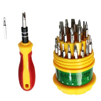 

Large 31-in-one multi-function screwdriver set of 30 head screwdriver disassembly tools
