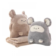 Фланелевая подушка для сиденья хомяка с одеялом, шелковое хлопковое ядро, грелка для рук, подушка для украшения дома, автомобиля, офиса, дивана, Подушка 5