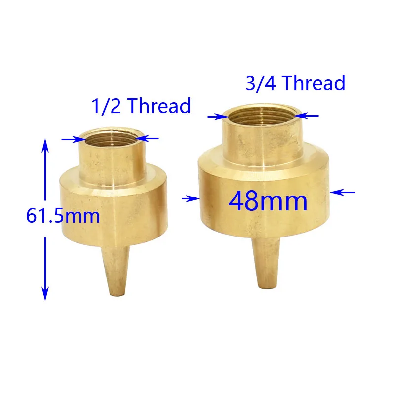 Медные форсунки 1/2 &quot3/4&quot для фейерверков медные распылители садовые