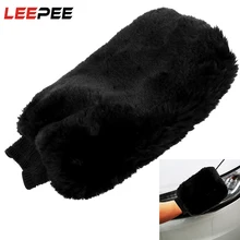 LEEPEE перчатки для чистки автомобилей мягкие искусственные шерстяные перчатки для мытья с высокой степенью впитывания воды LEEPEE перчатки для чистки автомобилей мягкие искусственные шерстяные перчатки для мытья с высокой степенью впитывания воды