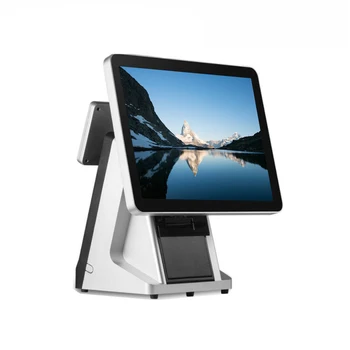 

Multifunction POS system 15 inch capacitive touch screen POS terminal with VFD customer dispaly
