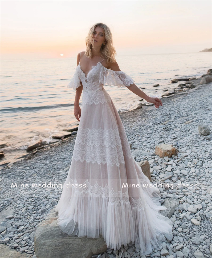 Spaghetti Straps Bohemian Boho Beach 