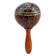 Instrument-Toy Percussion Sand-Hammer Shaker Hand-Rattle Coconut-Shell Musical for Boys