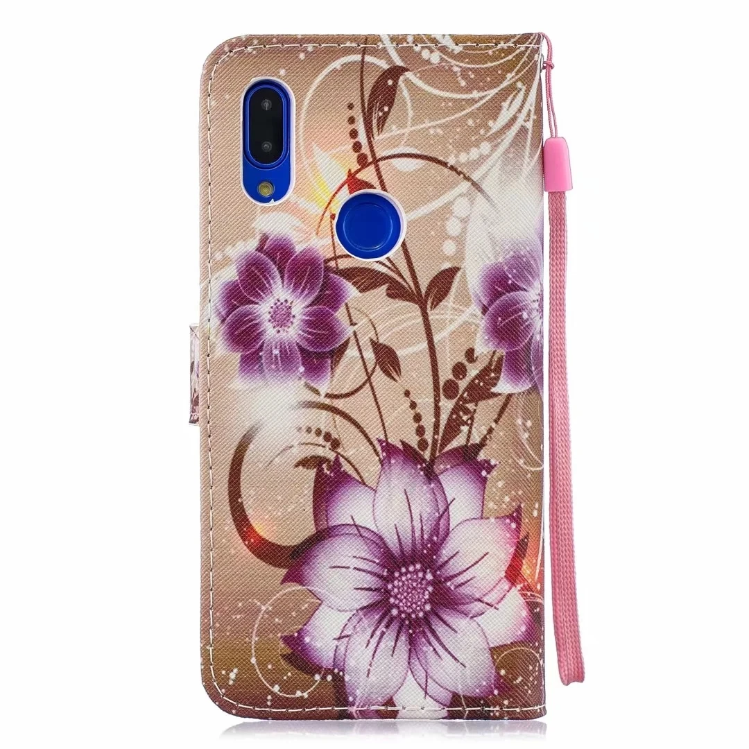 Кожаный чехол-бумажник для Xiaomi Redmi 7A mi A3 9T 9 SE A2 8 Lite Redmi Note 7 GO 6A S2 6 Pro K20 Red mi Note7 с цветочным принтом