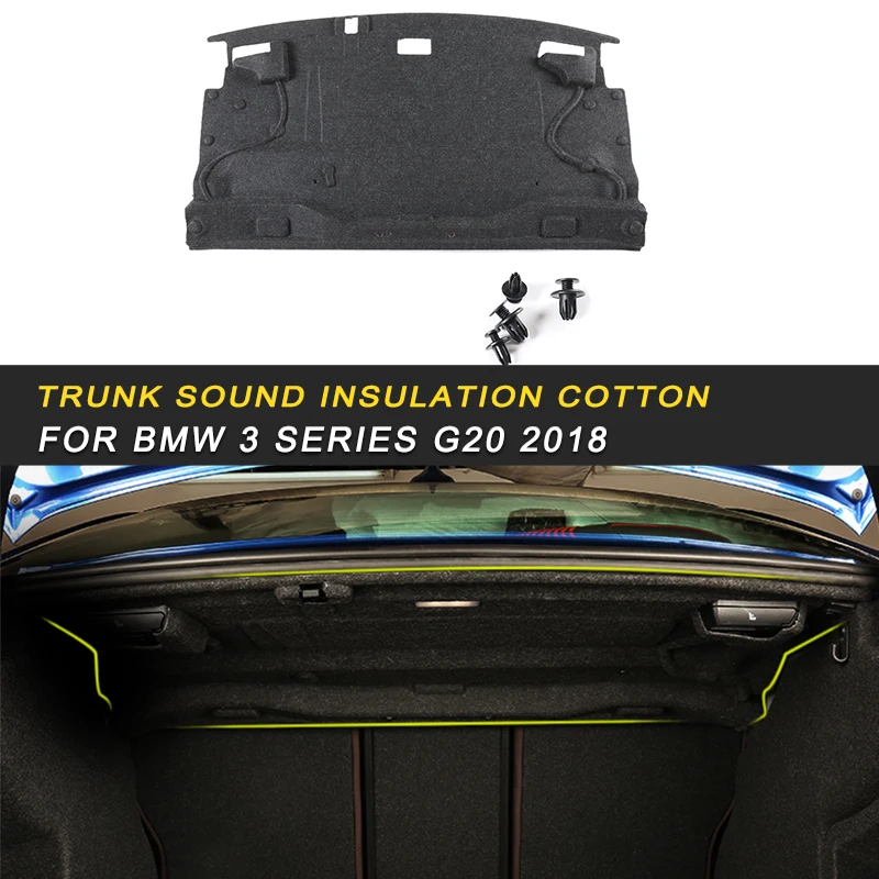 

Car Trunk Firewall Mat Pad Cover Deadener Interior Heat Sound Insulation Cotton For BMW 3 Series F30 2012-2018 Auto