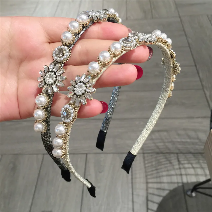 New High end hair accessories women's rhinestones super flash alloy