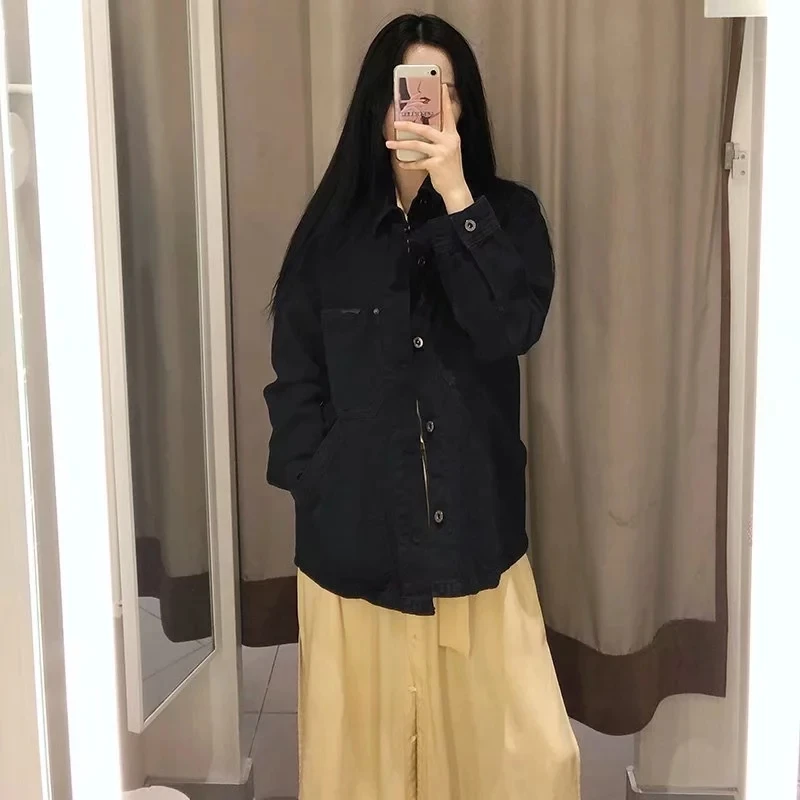Увядшая Женская куртка enland high street в винтажном стиле с карманами оверсайз boyfriend cargo dneim, куртка casaco feminino jaqueta feminina