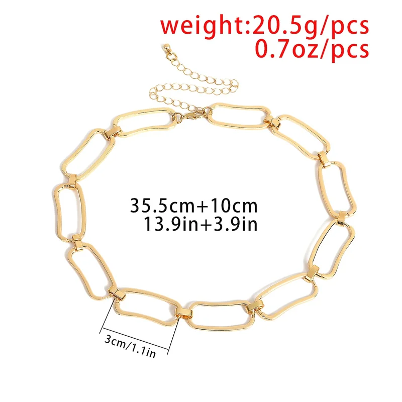 Золотая Серебряная квадратная Соединительная цепочка ключицы Элегантные