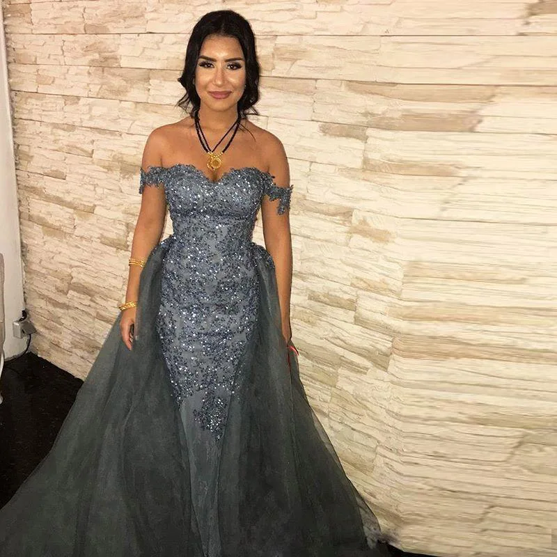 sparkly grey prom dress