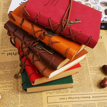 

2020 Leather Writing Journal Notebook Classic Ket Bound Reteo Diary Notebook Sketchbook Gift for Boys and Girls Vintage Notepad