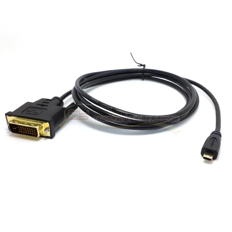 

Высокоскоростные АДАПТЕРНЫЕ кабели HDTV-совместимые с Micro HD на DVI DVI-D 24 + 1Pin 3D 1080p для LCD DVD HDTV XBOX PS3 1 м 3 фута 1,8 м 6 футов кабель