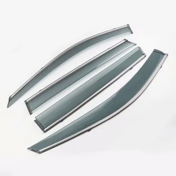 

For Nissan X-Trail X Trail / Rogue 2014 - 2018 Window Visors Awnings Sunny Rain Guard Protection Kit Cover Trim