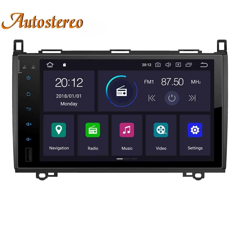 Excellent DSP Android 9 64GB No Car DVD Player GPS navigation For Mercedes Benz Sprinte B200 Vito Viano W469 Auto Radio Multimedia player 5