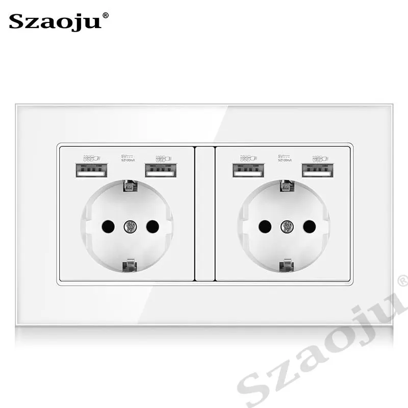 Szaoju 146*86 розетка Пособия по немецкому языку Стандартный 16A с украшением в виде