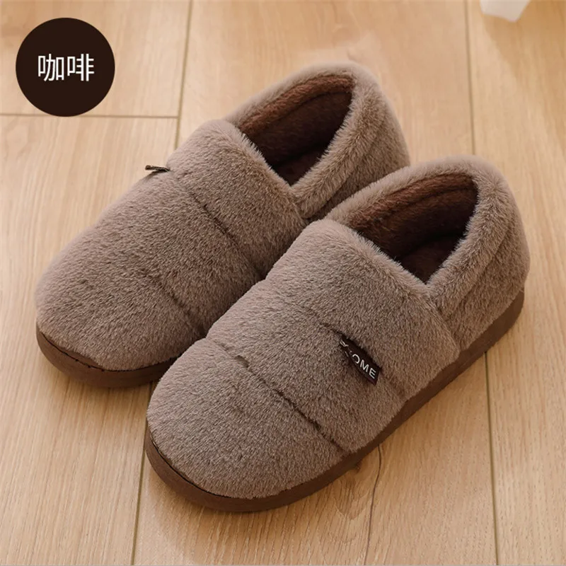 Winter Slippers Men Fur Shoes Cozy House Slippers For Man Warm Short Plush Indoor Shoes Women Lover Slipper Calzado Hombre Winter Slippers Men Fur Shoes Cozy House Slippers For Man Warm Short Plush Indoor Shoes Women Lover Slipper Calzado Hombre