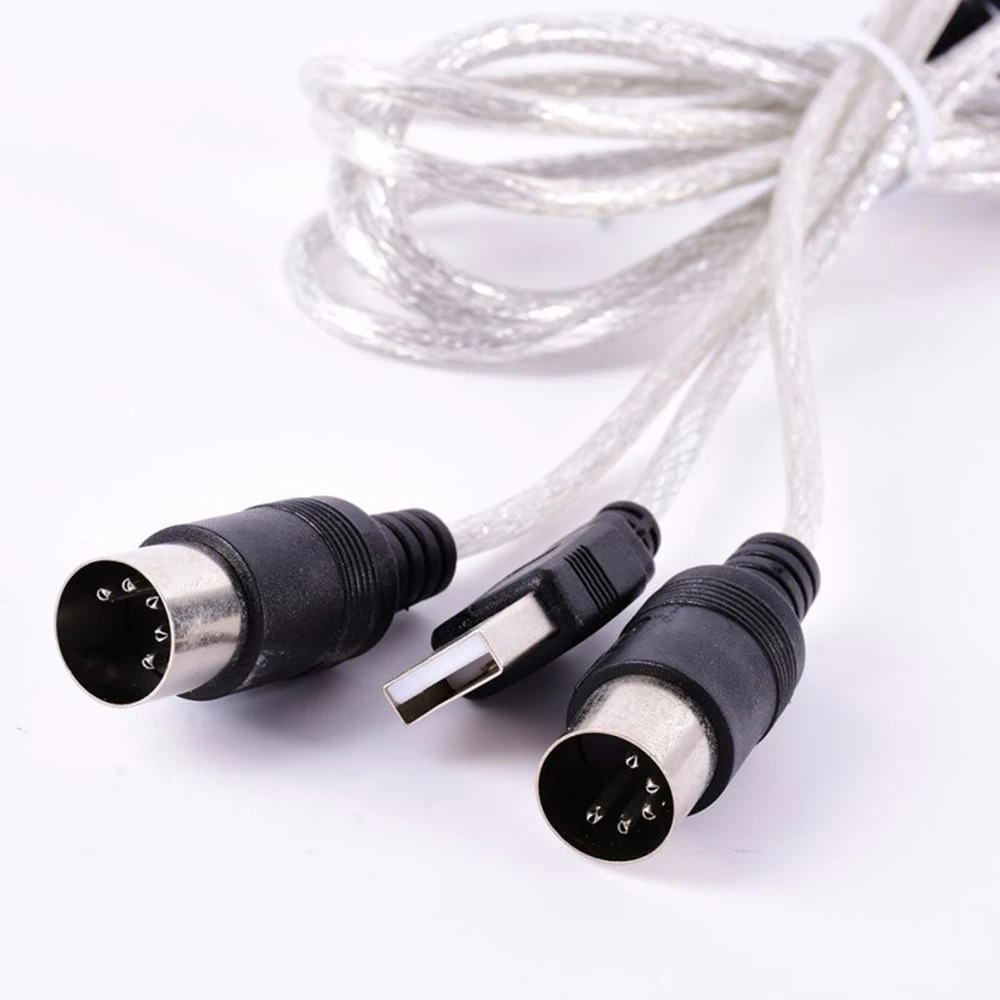 Профессиональный USB MIDI кабель, музыкальный проигрыватель, MIDI-USB кабель, шнур, конвертер, ПК, адаптер для клавиатуры