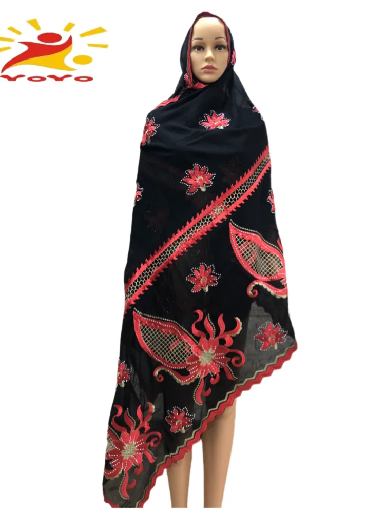 african-women's-fashion-outdoor-cottonscarf-shawl-embroidered-with-diamond-multicolor-large-size-230-105cm-ramadan-islamic-hijab