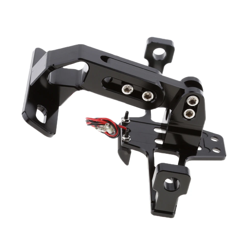 Motorcycle Adjustable License Number Plate Frame Holder Bracket with LED Light for Yamaha Honda Suzuki Kawasaki  