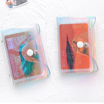 

Fashion Laser Transparent Function 20/36 Bits ID Bank Card Case Business Holder Women Men Credit Passport Bag Wallet Purse