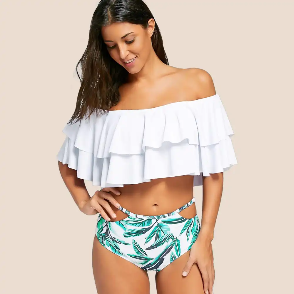 flounce top bikini