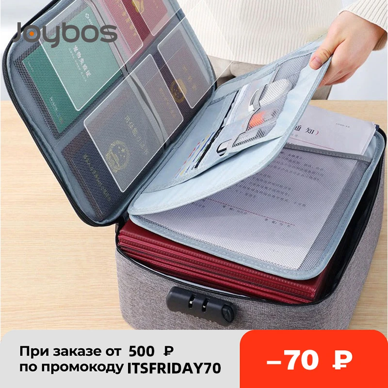 Большая сумка JOYBOS для документов хранения эфирных масел путешествий паспорта с