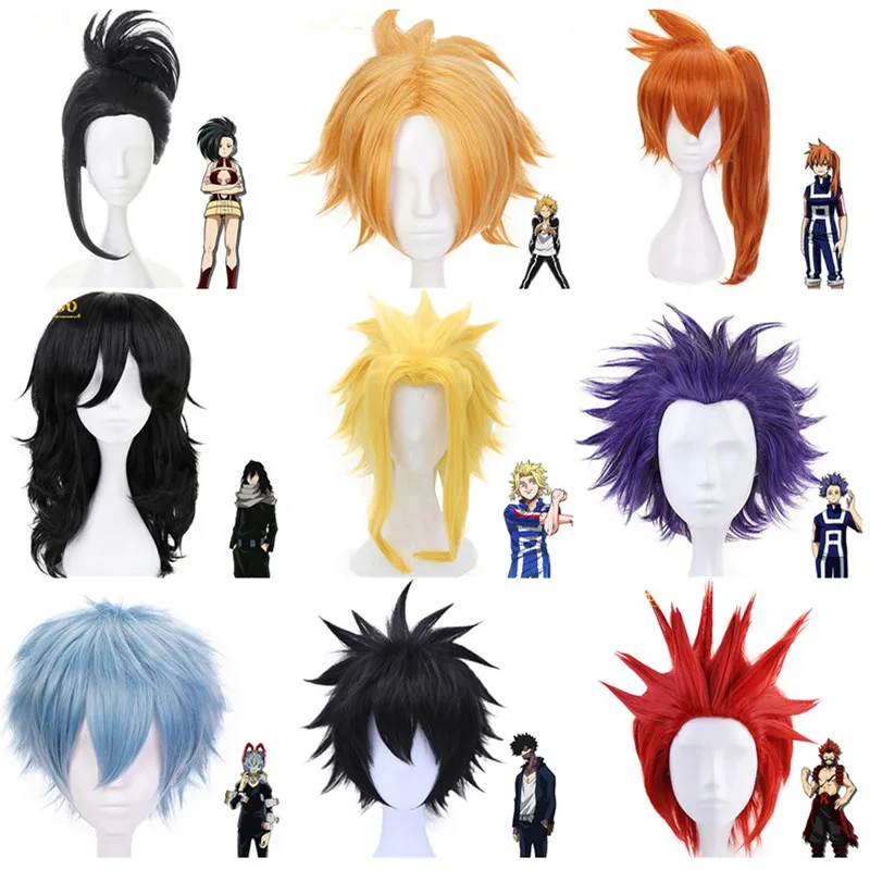 

Ebingoo My Hero Academia Kendo Itsuka YAOYOROZU MOMO Cosplay Wig Blonde Synthetic Role Play Wigs For Boys Girls Halloween Party