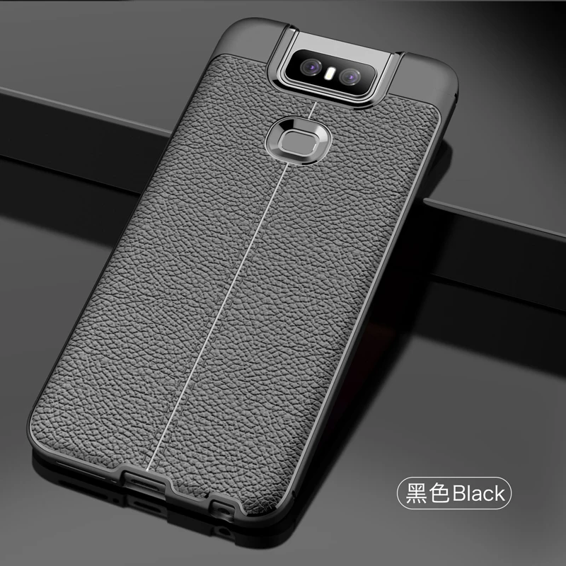 Best Case For Asus Zenfone 6 ZS630KL Case Cover luxury Soft Silicone Tpu Carbon Fiber Armor Shell Bumper coque