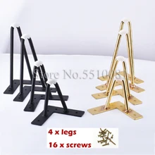 4 шт. 4-8 дюймов металлическая шпилька, настольная ножка стола, твердая железная проволока, опорная ножка для дивана, шкафа, стула, поделки своими руками, мебельная фурнитура