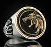 Hunter Wolf Claw Ring 925 Silver Viking Warrior Vintage Bicolor Men's Ring Gift Jewelry Ring Wholesale Size 7-12