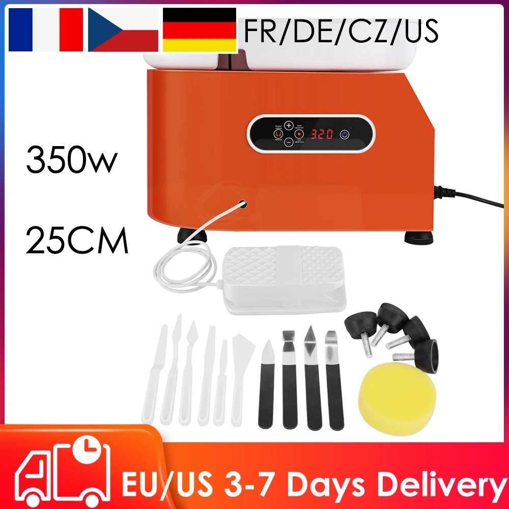 Electric Pottery Wheel Ceramics Machine With Foot Pedals And Detachable