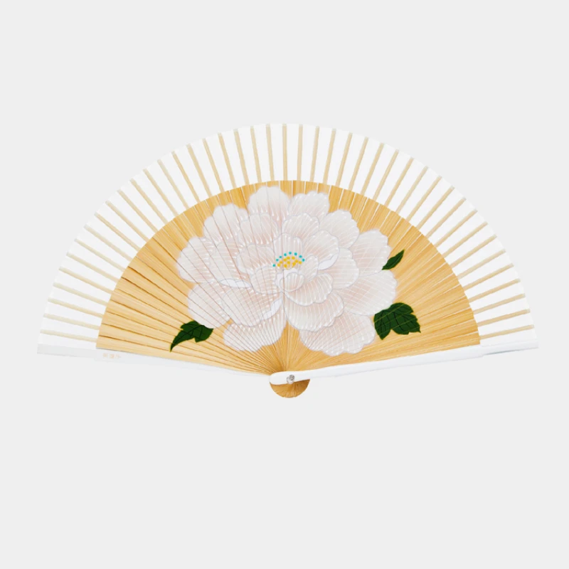 

Folding Fan Bamboo Ventilatore Peony Hand Fan Chinese Ancient Style Women Abanicos Para Boda Summer Ventilateur Portable Gift