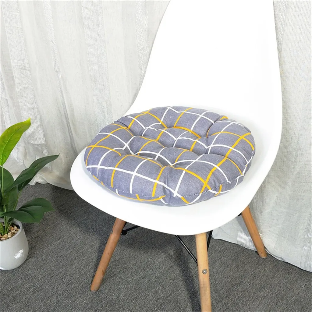 Chair Cushion Round Cotton Upholstery Soft Padded Cushion Pad Office Home Or Car Seat Cushion Support Wholesale Dropshipping - Цвет: B