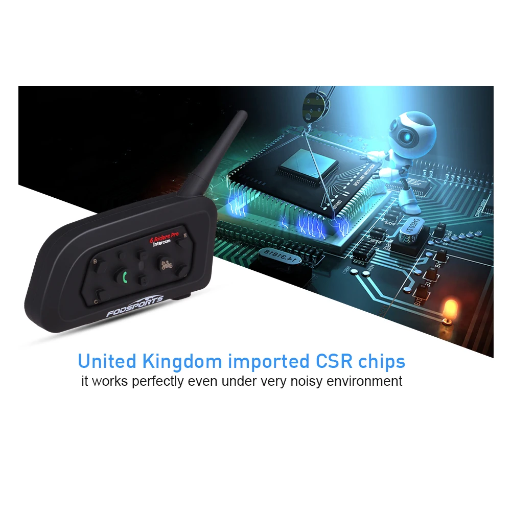 3 шт. V6 Pro мотоциклетный шлем домофоны 6 аттракционов мульти BT 1200 м Bluetooth Интерком Intercomunicador мото гарнитура IPX5 MP3 gps