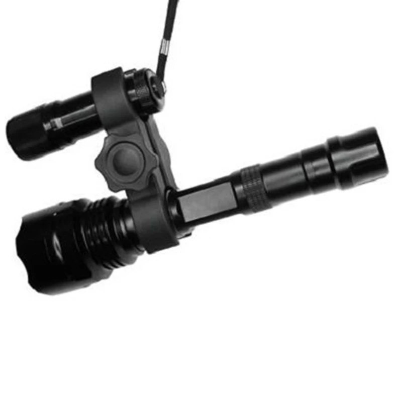 

Torch Flashlight Mount Scope Flashlight Sight Clamp Universal Grand Holder Black 20-50mm Rifle