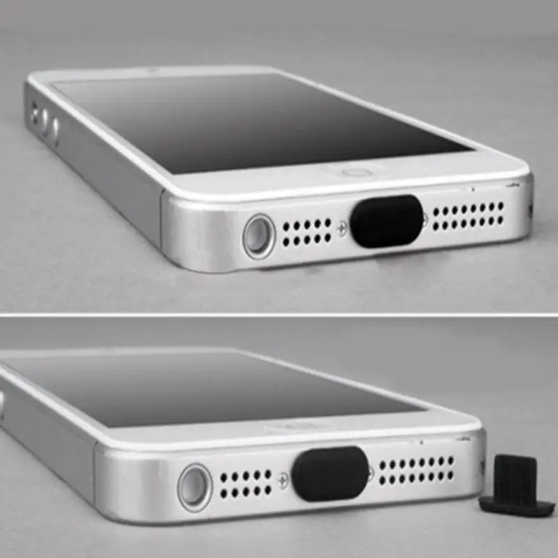 10 компл. Противопылевой колпачок для наушников Пробка для iPhone 5 5S 6 6S силиконовая Пылезащитная заглушка 70