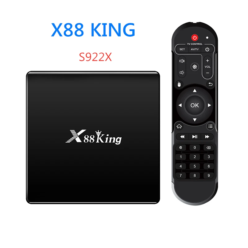 ТВ приставка X88 KING S922X Android 9,0 HDMI 2.0a для 4k@ 60Hz LPDDR4 4G128G OTA tv Box 2,4G/5G Двухдиапазонная Wifi X88 pro приставка