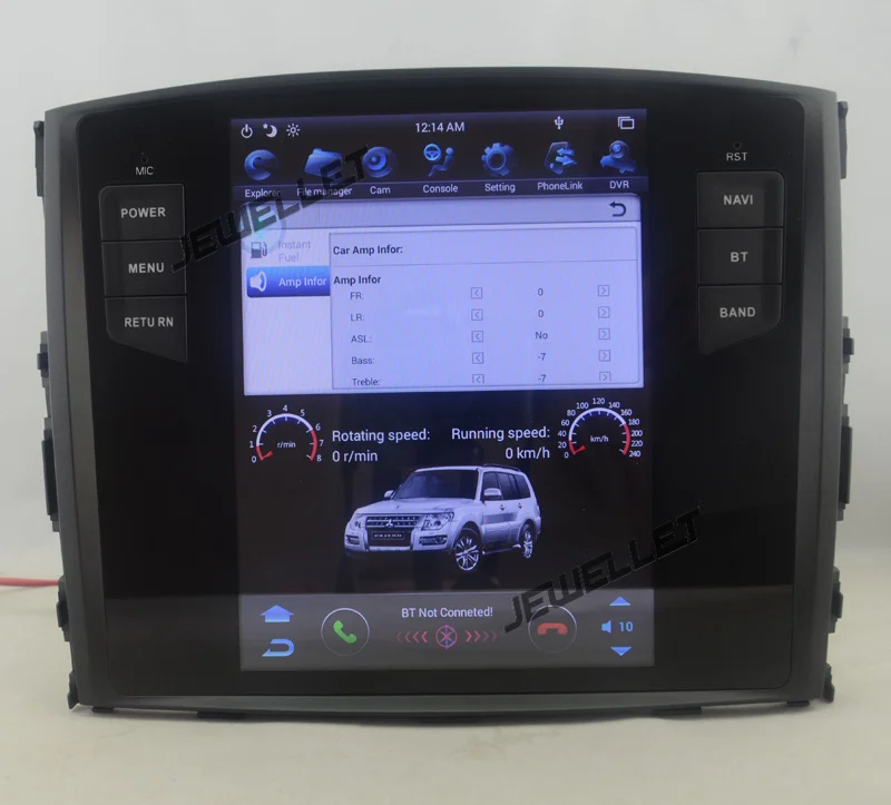 10," tesla стиль вертикальный экран android 4,4 четырехъядерный 32G Автомобильный gps Радио навигатор для Mitsubishi Pajero 2007