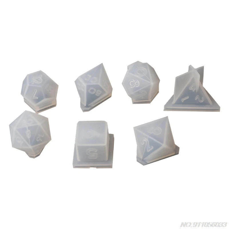 7 Shapes Fillet Square Mold Crystal Epoxy Resin Mold Digital Game Silicone Mould N12 20