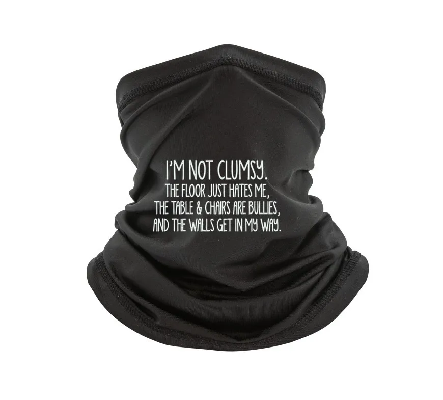 m Not Clumsy scarf funny saying sarcastic novelty humor Funny men scarf