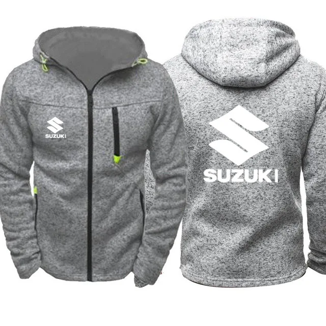 Толстовки мужские для Suzuki с логотипом автомобиля, повседневные толстовки с капюшоном в стиле хип-хоп Харадзюку с длинным рукавом, мужская куртка на молнии, мужская толстовка с капюшоном - Цвет: 4