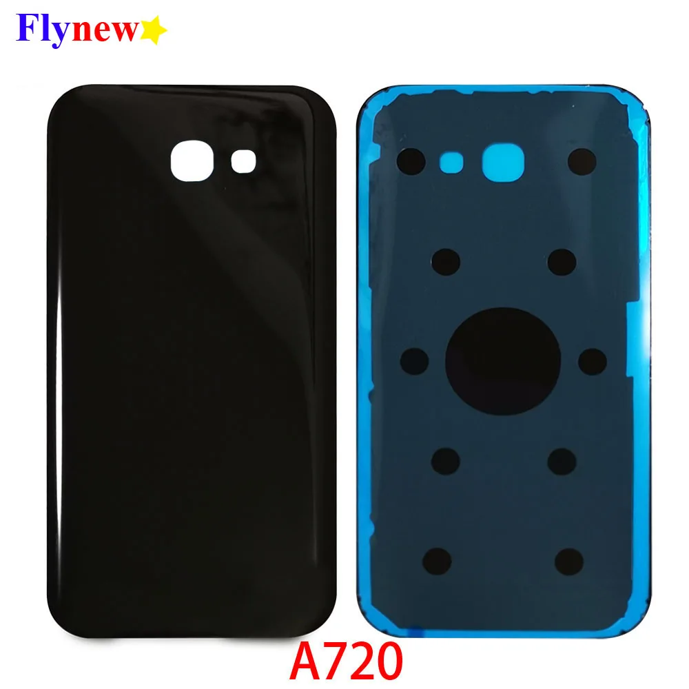 Новая задняя крышка для Samsung Galaxy A7 2017 A720 A720F A720M дверь Задняя стеклянная батареи
