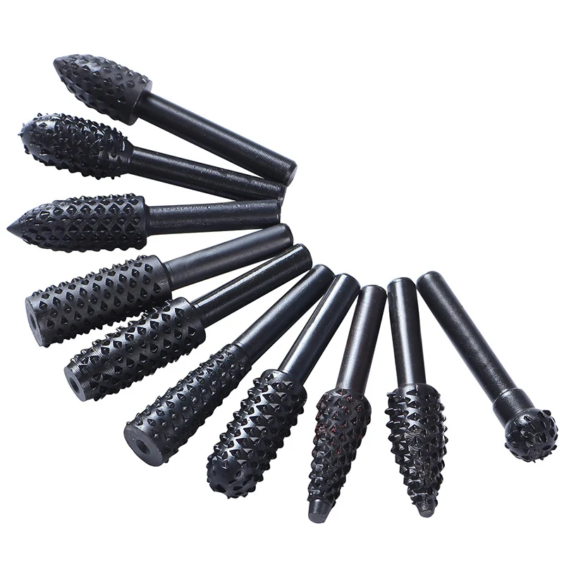 

New Durable 20pcs 45# Steel Rotary File Grinding Polishing Woodworking Engraving Tool Metal Processing Accessories